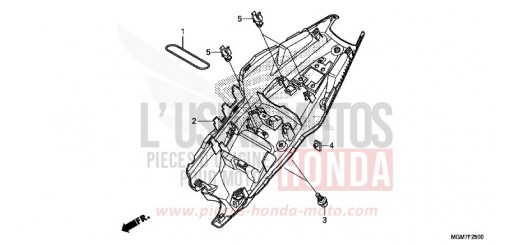 GARDE-BOUE ARRIERE CB600FAD de 2013